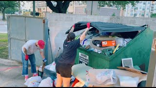 Part 4 - Dumpster Diving on College Move Out! Stopped by Cop and *Final Haul Reveal*