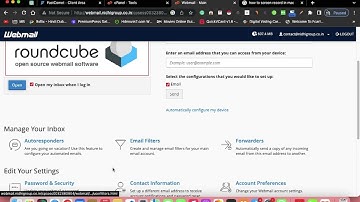How to change Webmail Password using Webmail