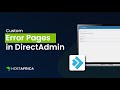 Custom Error Pages in DirectAdmin
