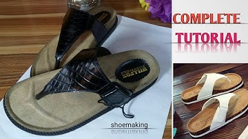 How to make this trendy Birkenstocks leather slide slippers #shoemaking #beginners