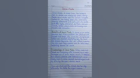 Social media ll Advantage & disadvantage of social media #youtube #essay #shorts #study