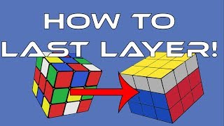 How to Solve a 3x3x3 Rubik's Cube: Easiest Tutorial (Last Layer)