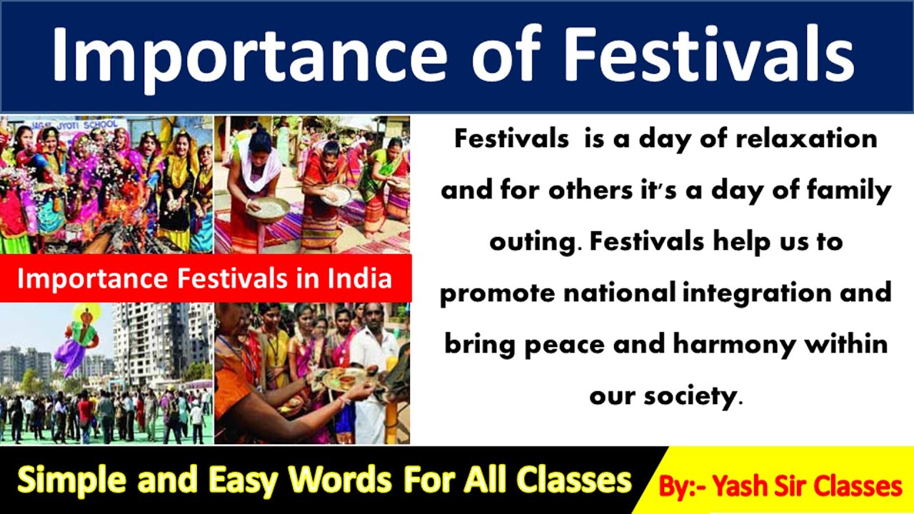 relevance of festivals