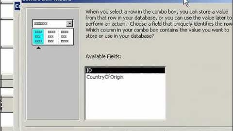 An Explanation Of The MS Access Combobox