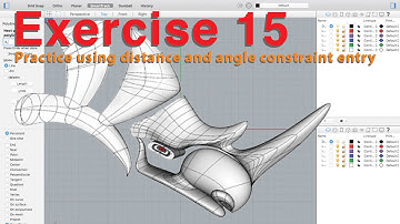 Using Distance & Angle Constraint Entry in Rhino 3D
