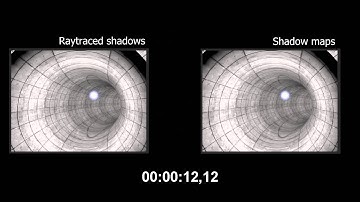 3D: Raytraced shadows VS shadow maps (scanline)