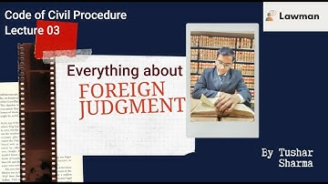 Everything about FOREIGN JUDGMENT