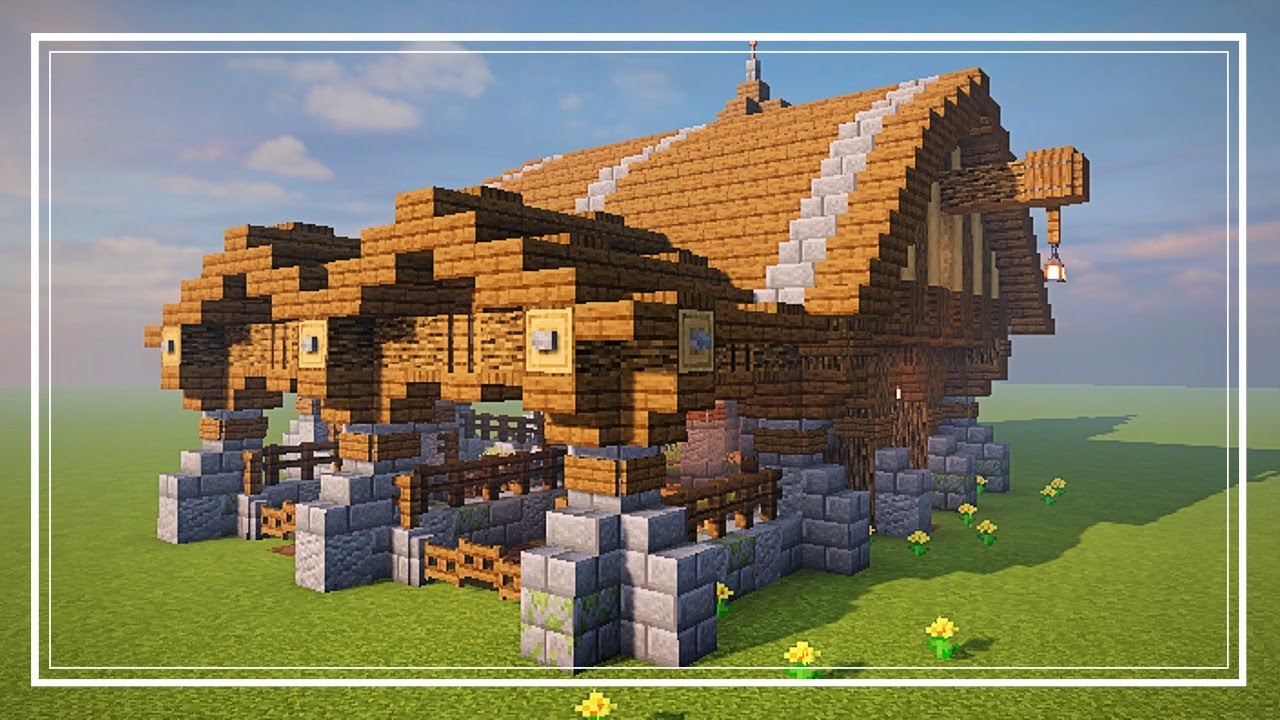 Minecraft Timelapse: Casa de Fazenda (Medieval) 