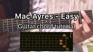 Mac ayres - Easy (Guitar chord tutorial)