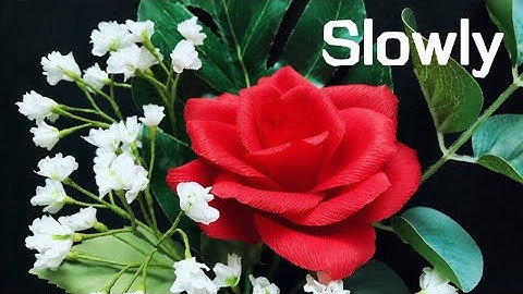 ABC TV | How To Make Baby Breath Paper Flower (Slowly) - Craft Tutorial