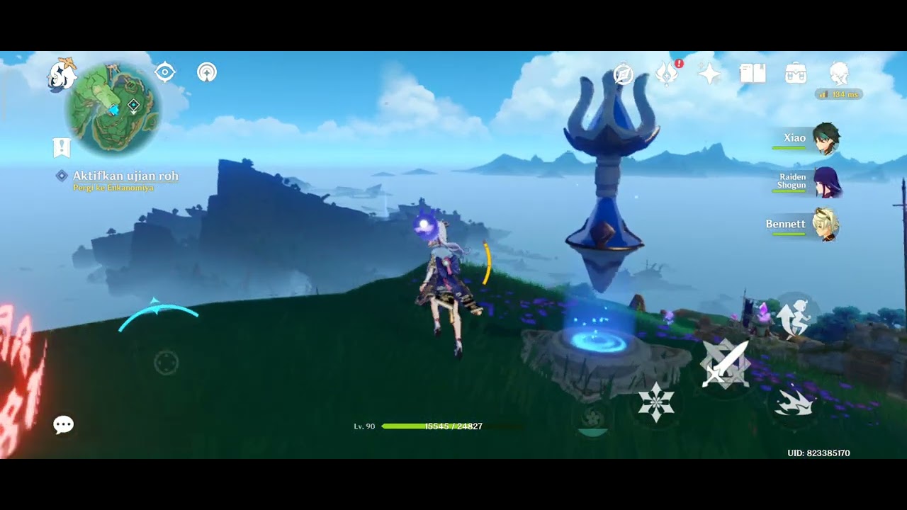 Cara membuka Luxurious Chest di puncak Gunung Tatarasuna Genshin Impact