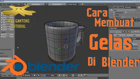 Tutorial Cara Membuat Gelas Di Aplikasi Blender Yang Simpel