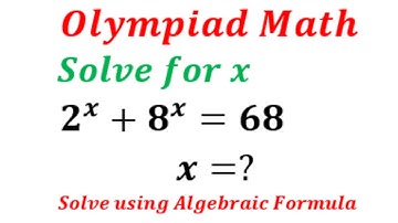 Solving a Nice Exponential Equation Question | Olympiad Mathematics