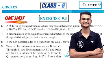 Class 9 Maths Chapter 9 | Circles | Exercise 9.3 Solutions