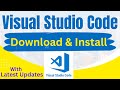 How to install VS Code on Windows | Install Visual Studio Code  2024 Step By Step in Hindi ✅