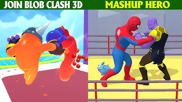 Join Blob Clash 3D Level 118 vs Mashup Hero - Review Game Mobile