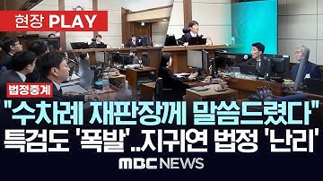 "수차례 재판장께 말씀드렸다" 특검도 