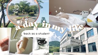 A Day In My Life: back as a student edition📔🇰🇷| Semyung University - Jecheon-si, South Korea