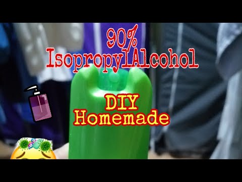 फ़्रांसिस्को26 द्वारा घर का बना 90% ISOPROPYL अल्कोहल कैसे बनाएं