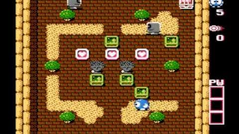 Adventure of Lolo 2 Walkthrough - Floor 1