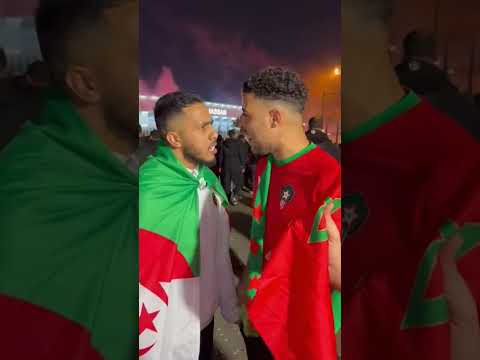 شجار كلامي حاد بين مشجع جزائري ومغربي حول كأس إفريقيا أمام ملعب مولاي الحسن