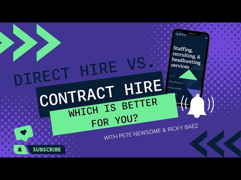 Pros And Cons Of Contract-To-Hire And Direct Hire Placement