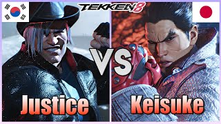 Tekken 8  ▰ Justice (Paul) Vs KEISUKE (Kazuya) ▰ Ranked Matches!