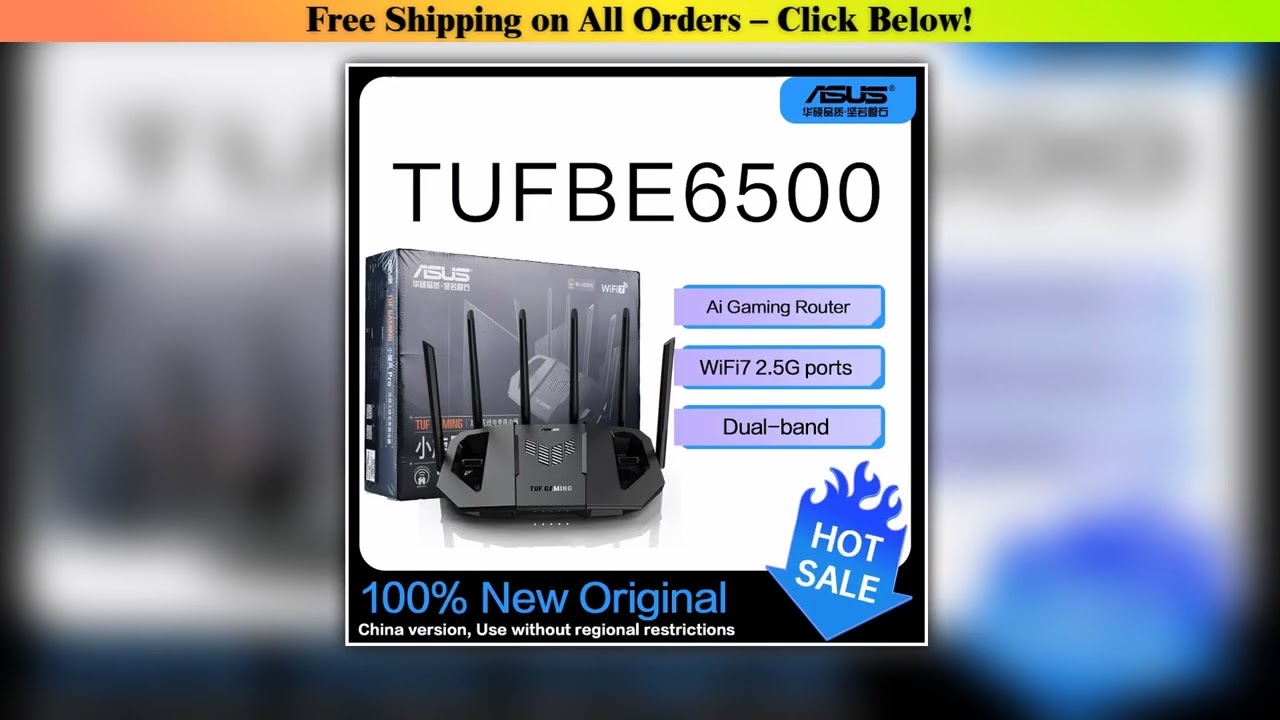 ASUS WiFi7 TUF GAMING BE6500 Gaming Router Ai Router Home WiFi Random Group Routing Wholesale Best