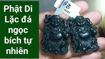 Đá ngọc bích chạm khắc Phật Di Lặc rất đẹp 😍 686k 1 mặt có giấy kiểm định và kèm dây chuyền