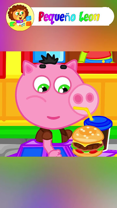 Colorea la fiesta de cumpleaños del Abuelo Pig - Clan TV 
