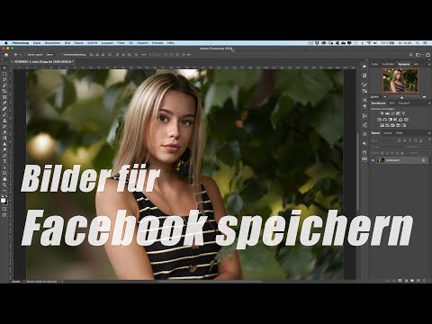 Bilder mit Photoshop für Facebook speichern / verkleinern