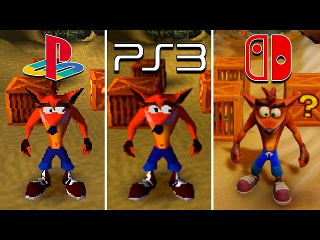 Crash Bandicoot PlayStation Evolution PS1 - PS5 (1996-2020) 