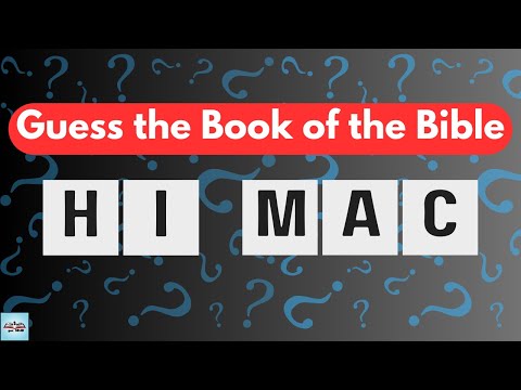 HARD Bible Guessing Game! Books of the Bible Word Game