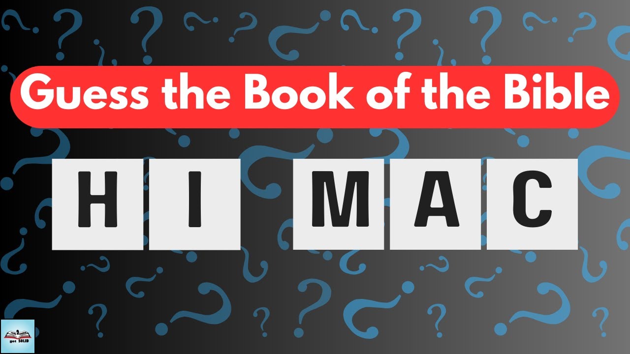 HARD Bible Guessing Game! Books of the Bible Word Game