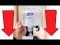 How to Open Up PURELL Soap Touch-Free Dispenser Without Key Replace Battery Hand Sanitizer GOJO ES8