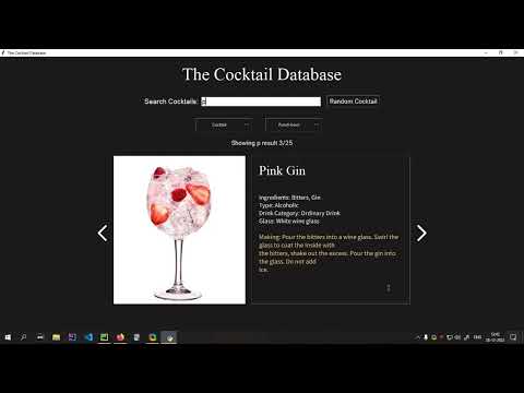 A Cocktail Database Using Python To Get Info Of 1000+ Cocktails | 30 Days Of Code