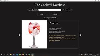 A Cocktail Database Using Python To Get Info Of 1000+ Cocktails | 30 Days Of Code