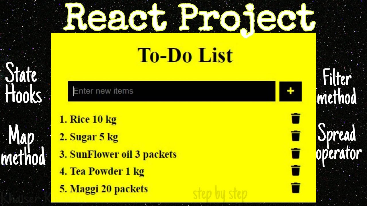 Complete To-do List project using React || #project2 - YouTube