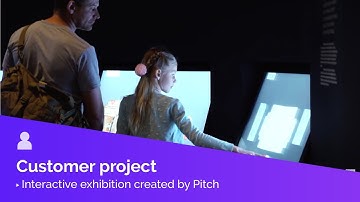 Interactive exhibition created by Pitch with Intuiface software