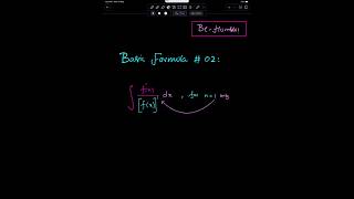 A LEVEL MATH P3 - INTEGRATION BASIC FORMULA 02. #maths #shorts #shortsfeed #short #shortvideo #exam