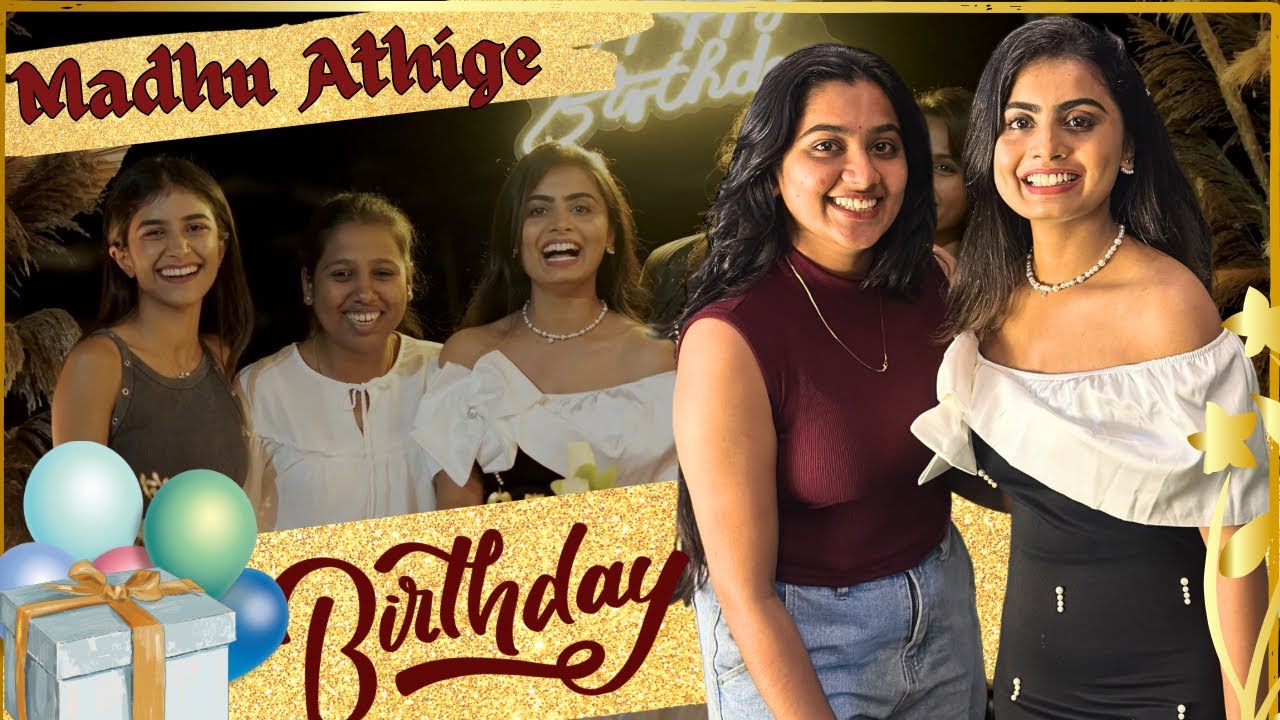 Madhu Athige birthday 🎂 #rachithaumesh