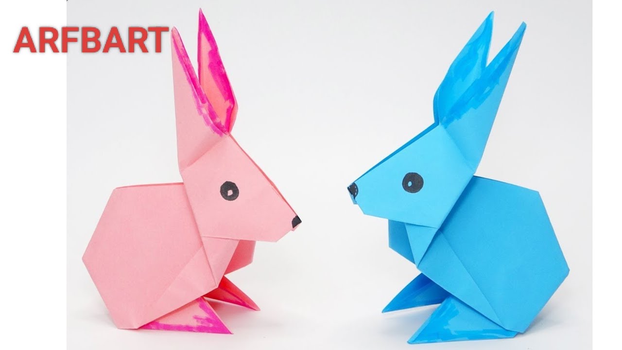 Easy origami rabbit | Easter Craft Ideas Cute Paper RABBIT - Origami ...