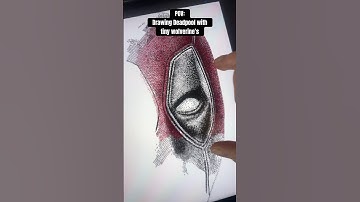 Drawing Deadpool with tiny Wolverines #digitalart #deadpool #deadpoolandwolverinetrailer #digitalart