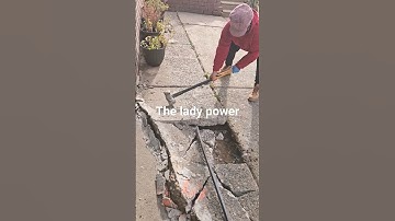 how to break concrete with sledgehammer