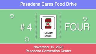 Food Drive Top 10 Items Needed