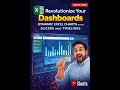 Revolutionize your dashboard by dynamic charts slicers and timelines
