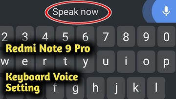 Redmi Note 9 Pro Keyboard Voice Setting