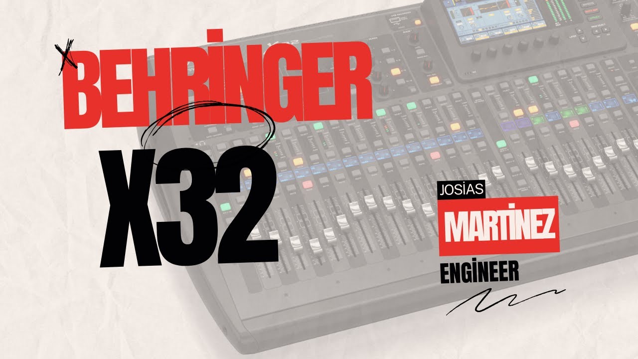 Behringer X32 - Principios de Ganancia - YouTube