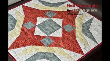 Patchwork Half Rectangle a Half Square - Půlené čtverce a obdélníky