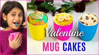 3 Yummy MUG CAKE Recipes | Valentine's Day Special | Cook With Nisha